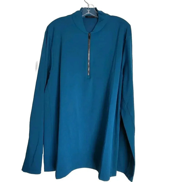 Greyson Mens Half Zip Pullover Blue XL - Picture 1 of 9